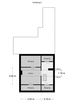 Floorplan - Bernhardstraat 21, 6129 AM Urmond
